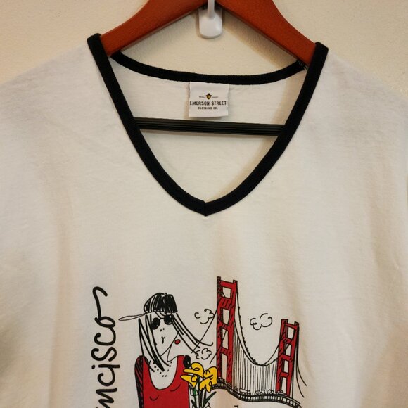 VTG Emerson Street Women’s WHY LIMIT HAPPY TO AN HOUR Sleep T-Shirt ONE SIZE - Picture 6 of 14